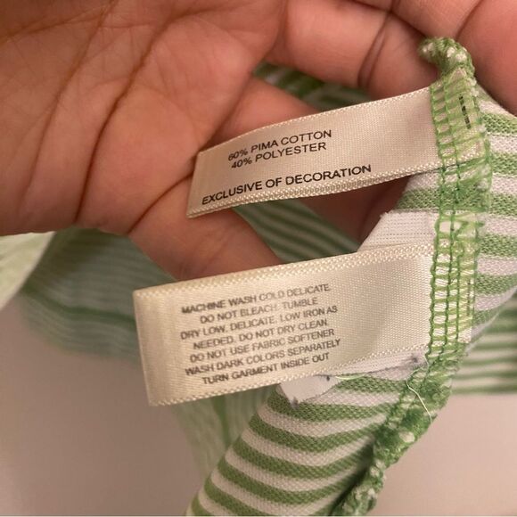 Cutter and Buck dri tech Men’s‎ Performance Golf Polo green Stripe shirt L - Picture 8 of 11